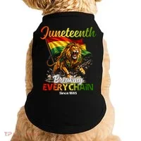 Juneteenth Lion Freedom Doggie Tank thumb 0