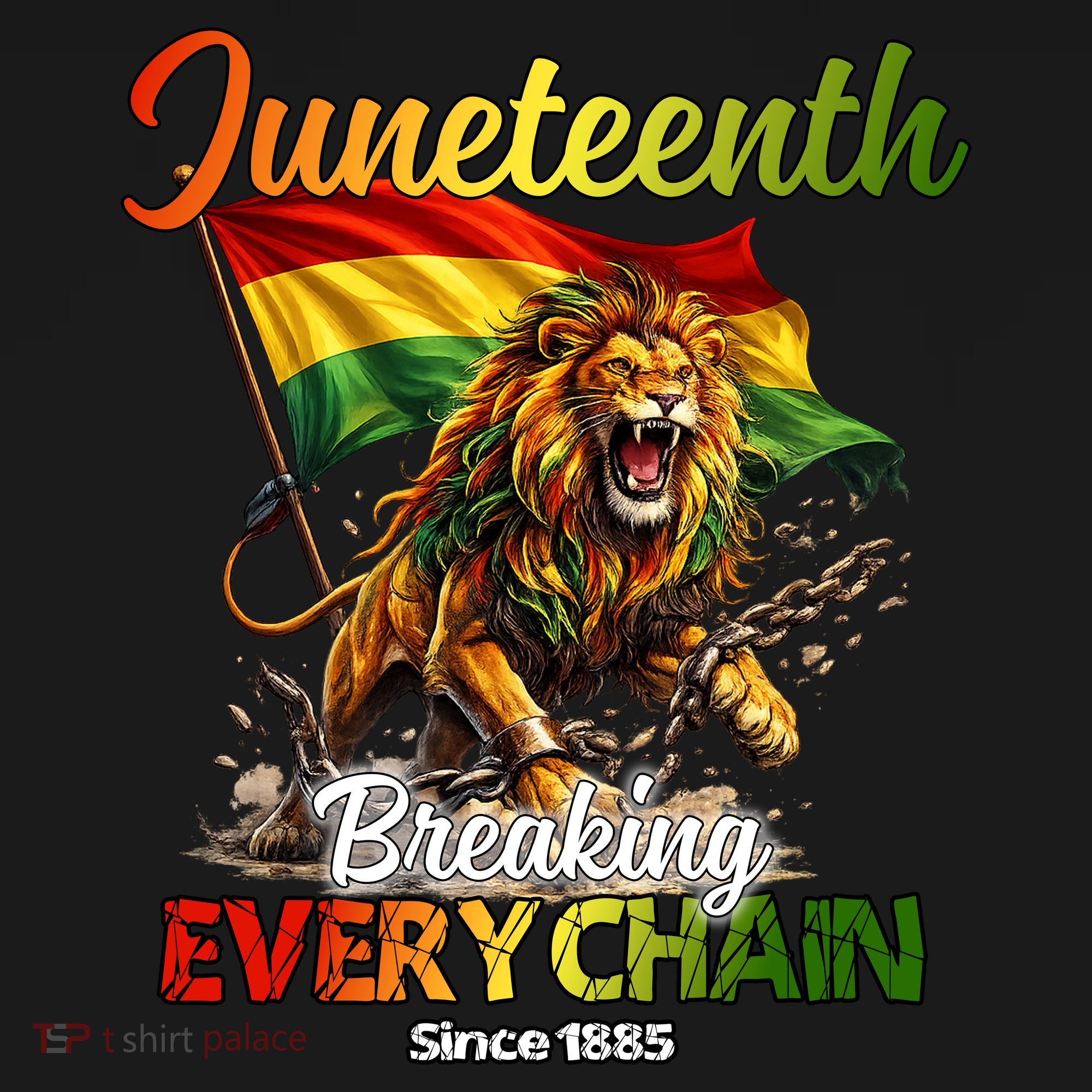 Juneteenth Lion Freedom Doggie Tank