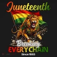 Juneteenth Lion Freedom Doggie Tank thumb 4