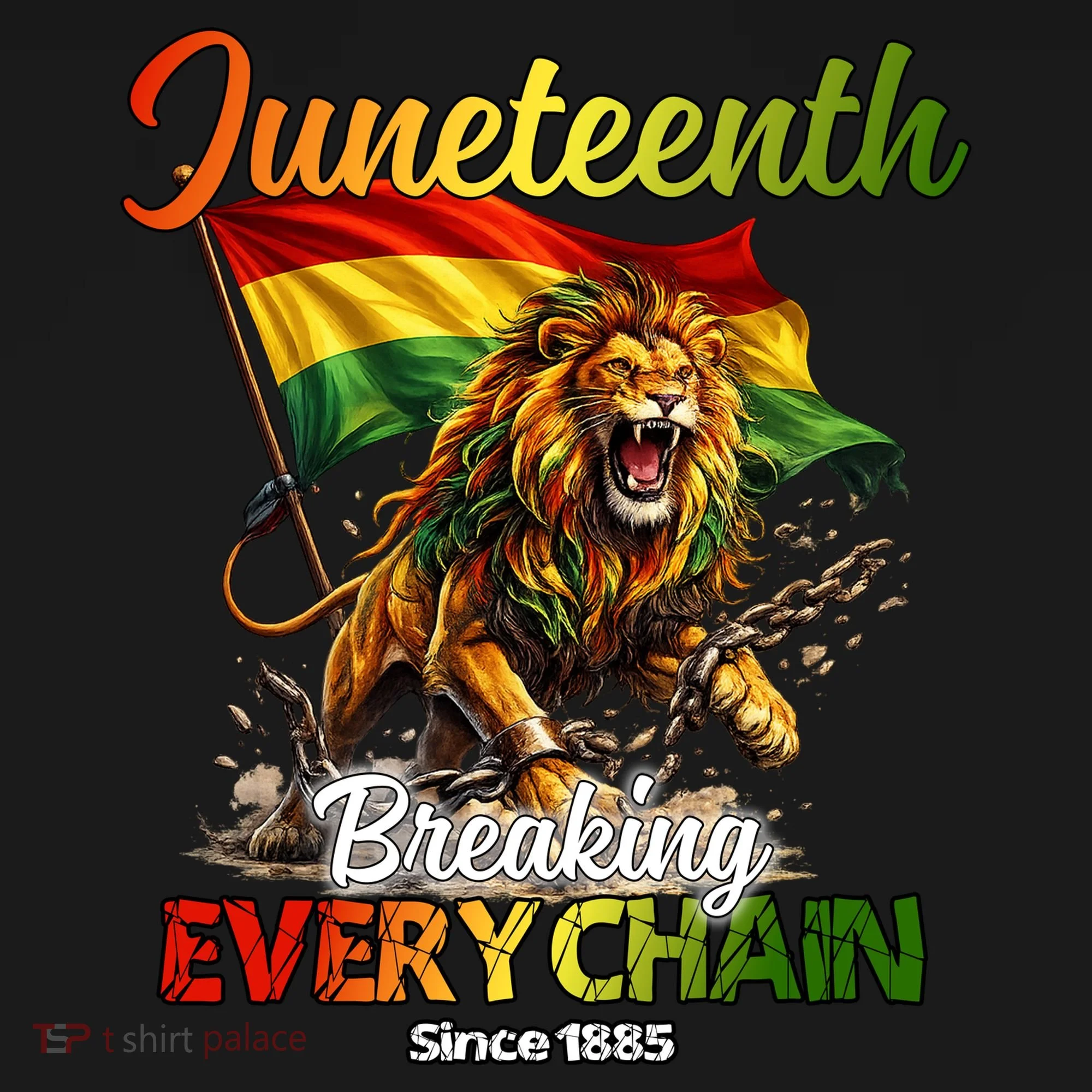 Juneteenth Lion Freedom Doggie Tank