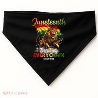 Juneteenth Lion Freedom USA-Made Doggie Bandana thumb 0
