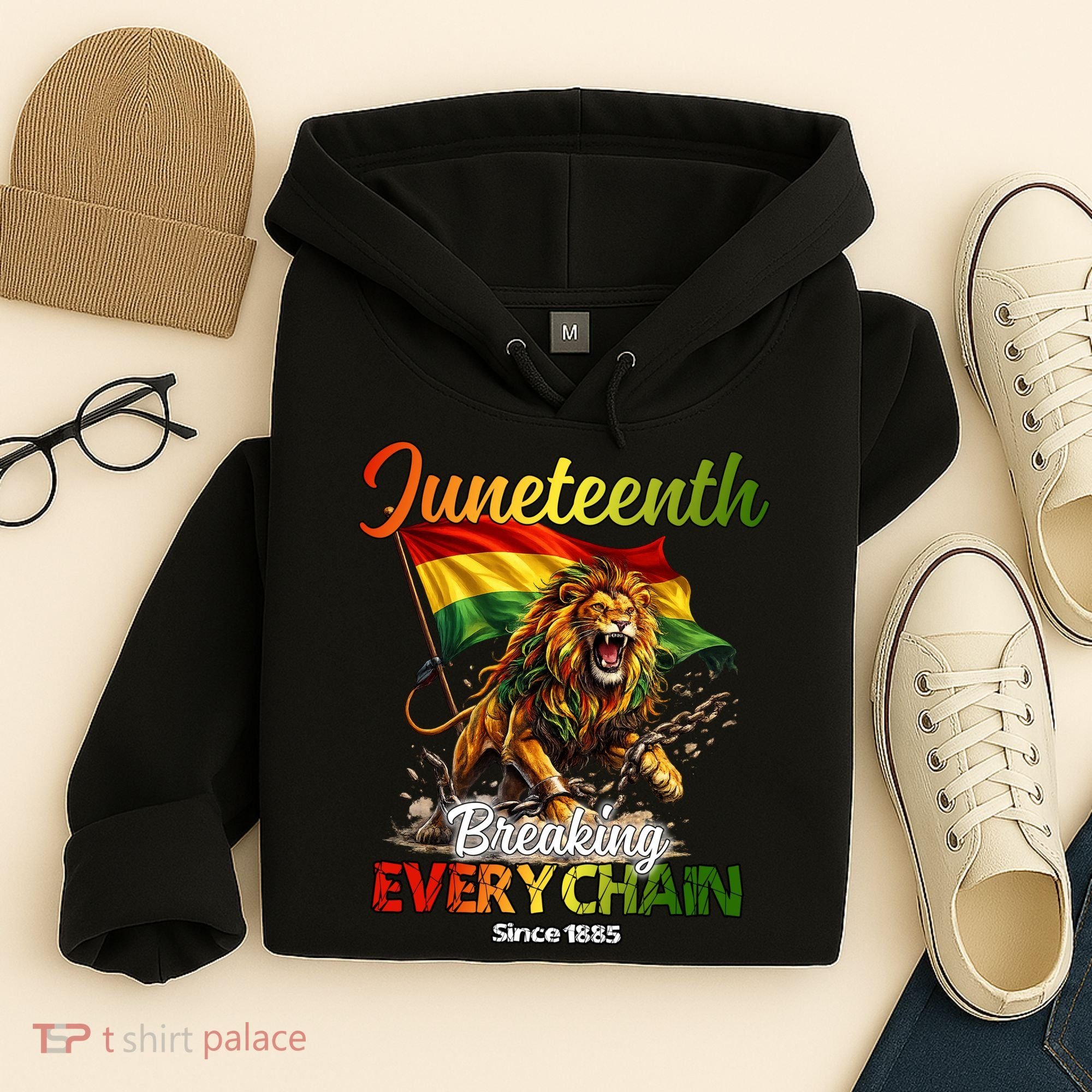 Juneteenth Lion Freedom Hoodie