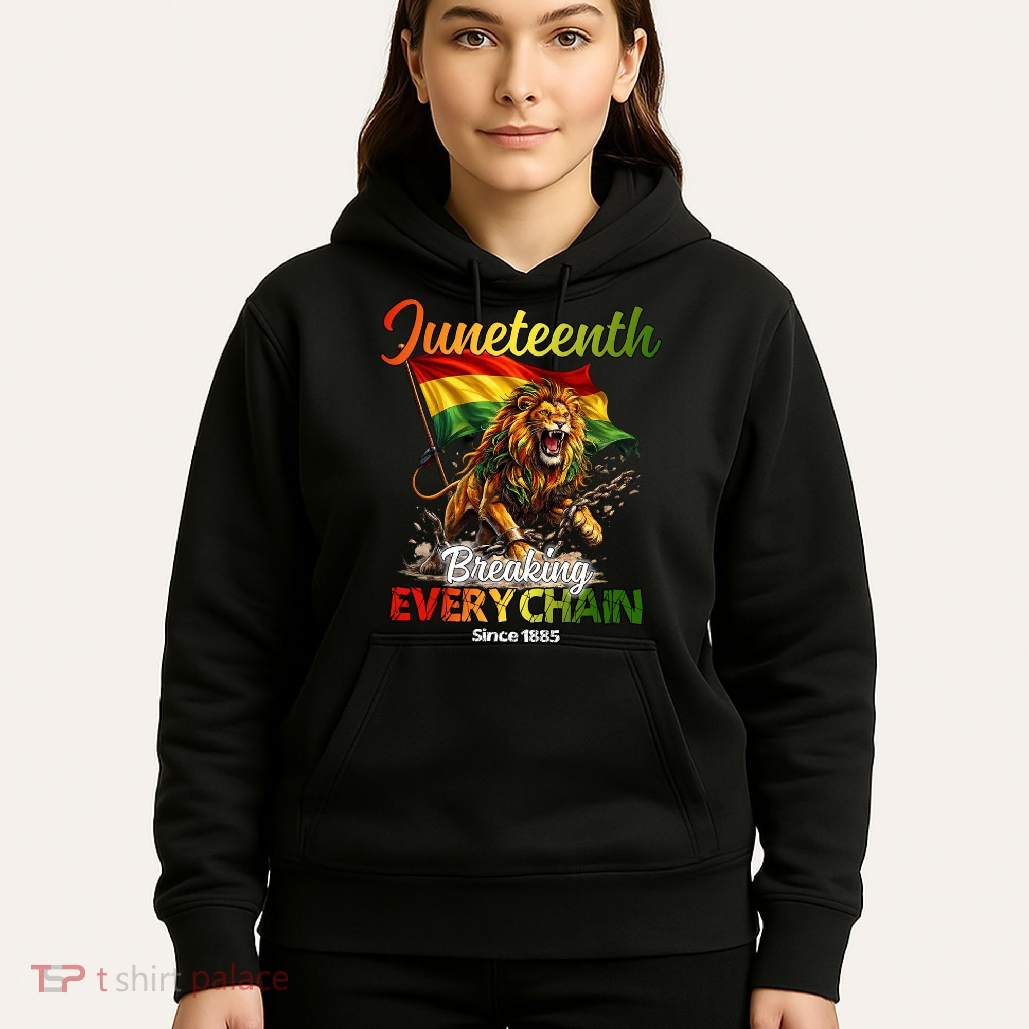 Juneteenth Lion Freedom Hoodie