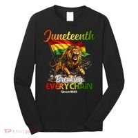 Juneteenth Lion Freedom Long Sleeve Shirt thumb 0