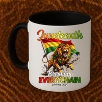 Juneteenth Lion Freedom Coffee Mug thumb 2