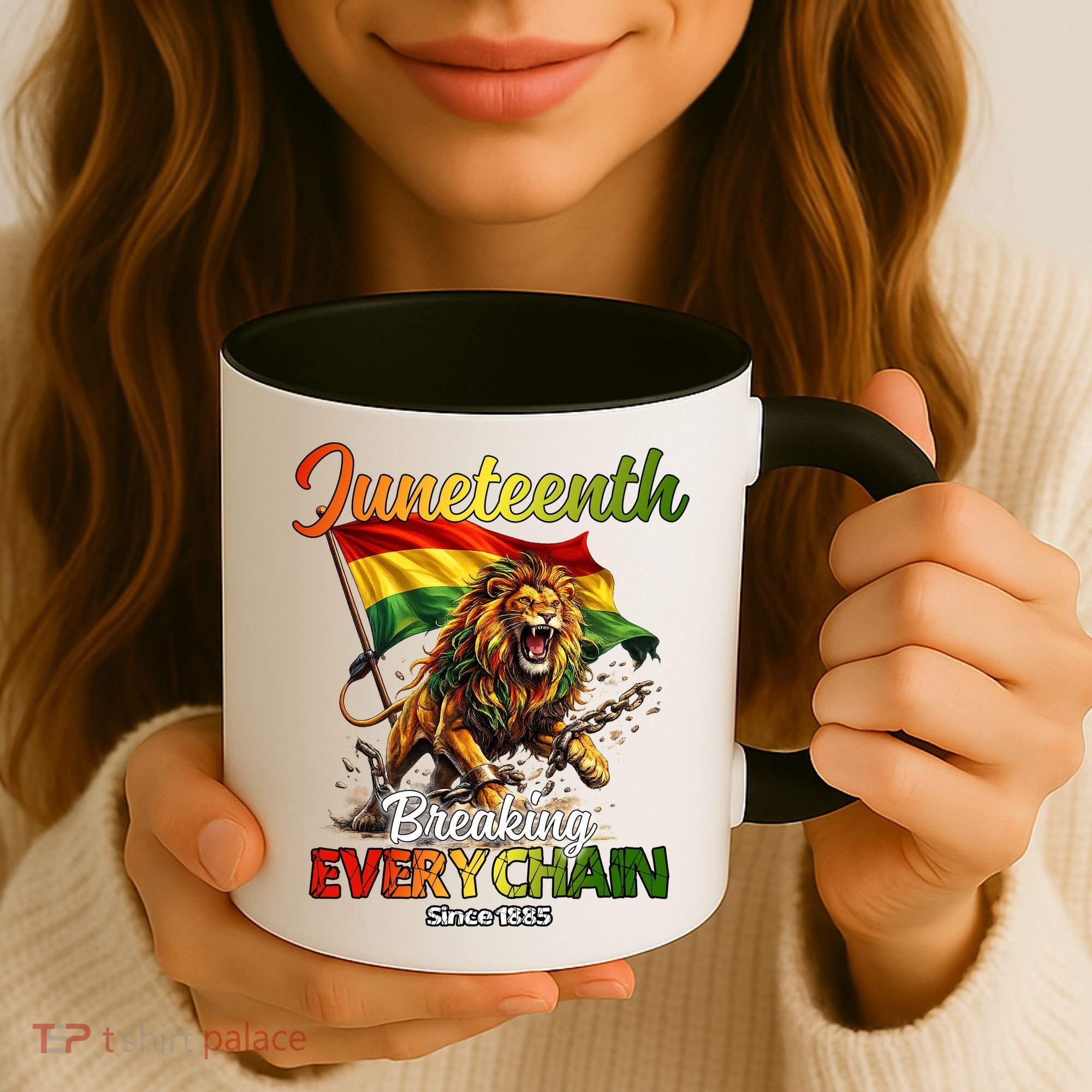 Juneteenth Lion Freedom Coffee Mug