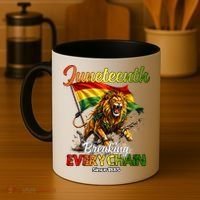Juneteenth Lion Freedom Coffee Mug thumb 4