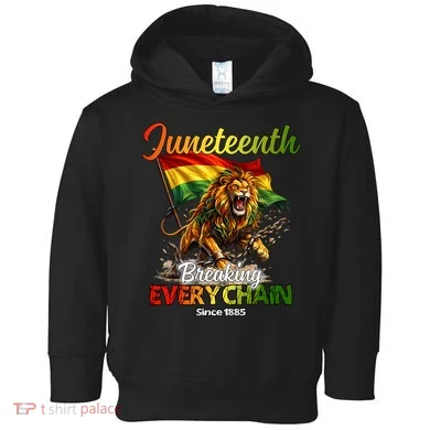 Juneteenth Lion Freedom Toddler Hoodie