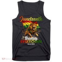 Juneteenth Lion Freedom Tank Top thumb 0