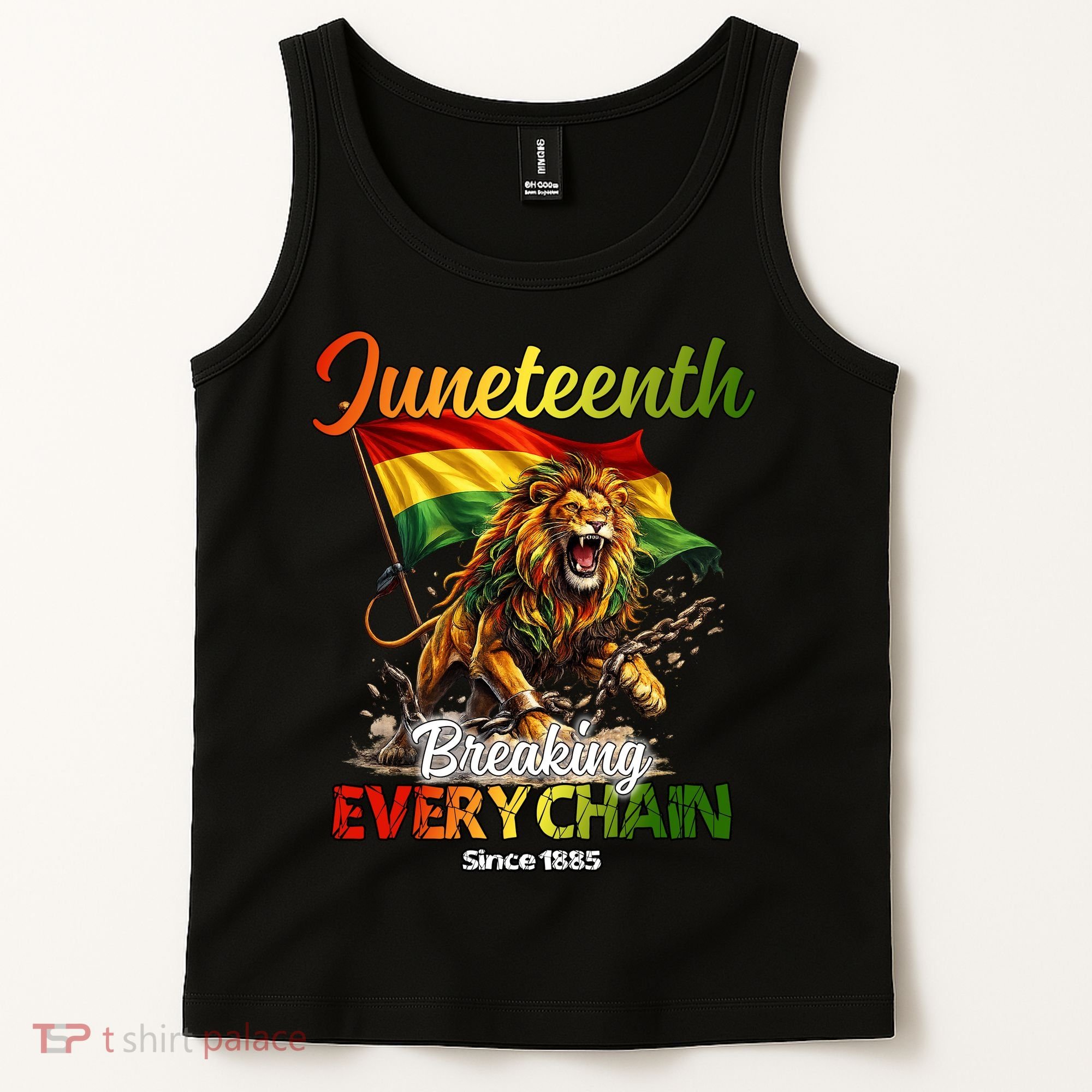 Juneteenth Lion Freedom Tank Top