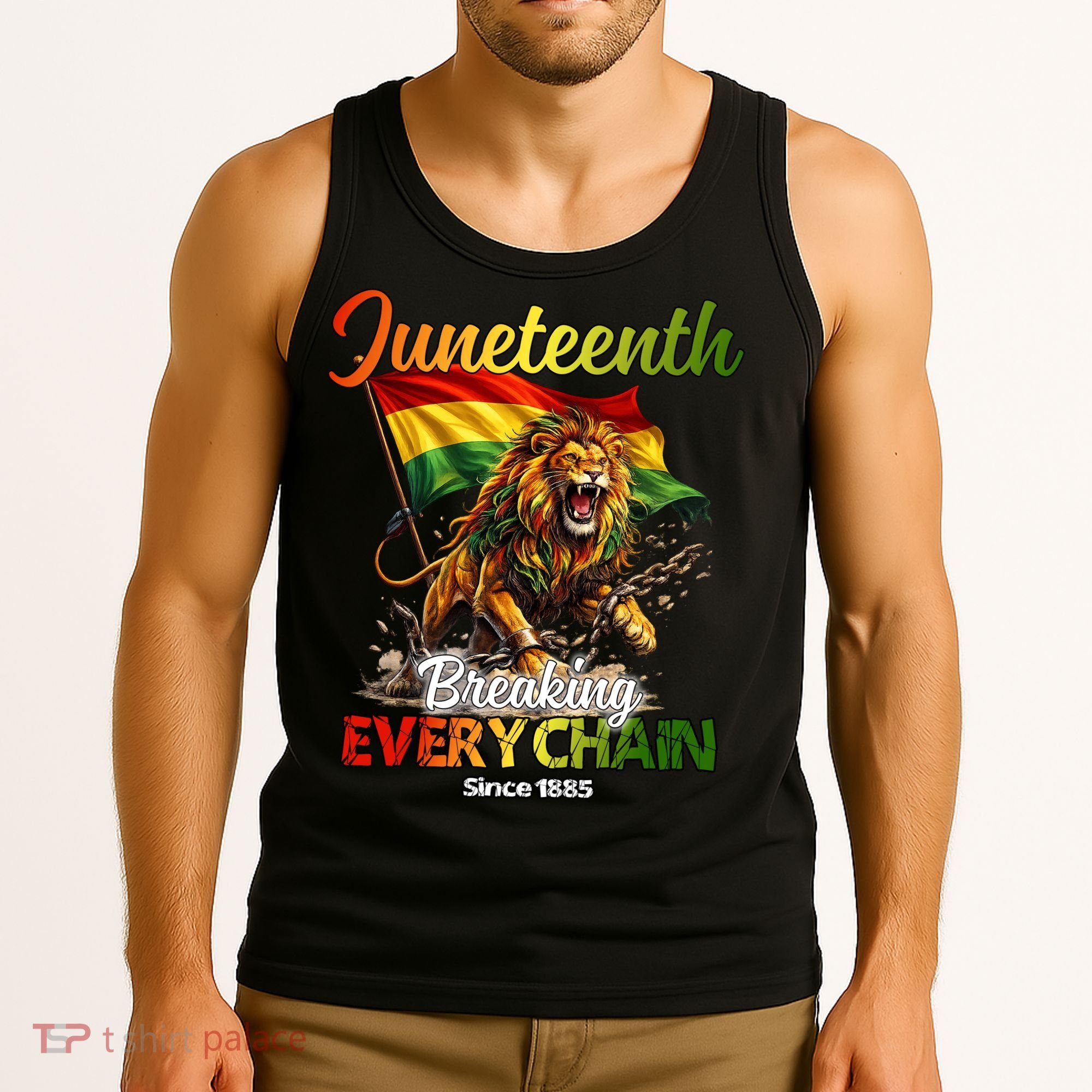 Juneteenth Lion Freedom Tank Top