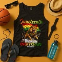 Juneteenth Lion Freedom Tank Top thumb 4
