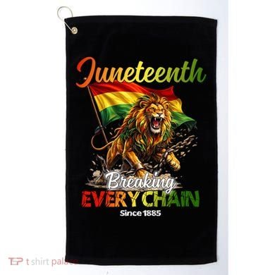Juneteenth Lion Freedom Golf Towel