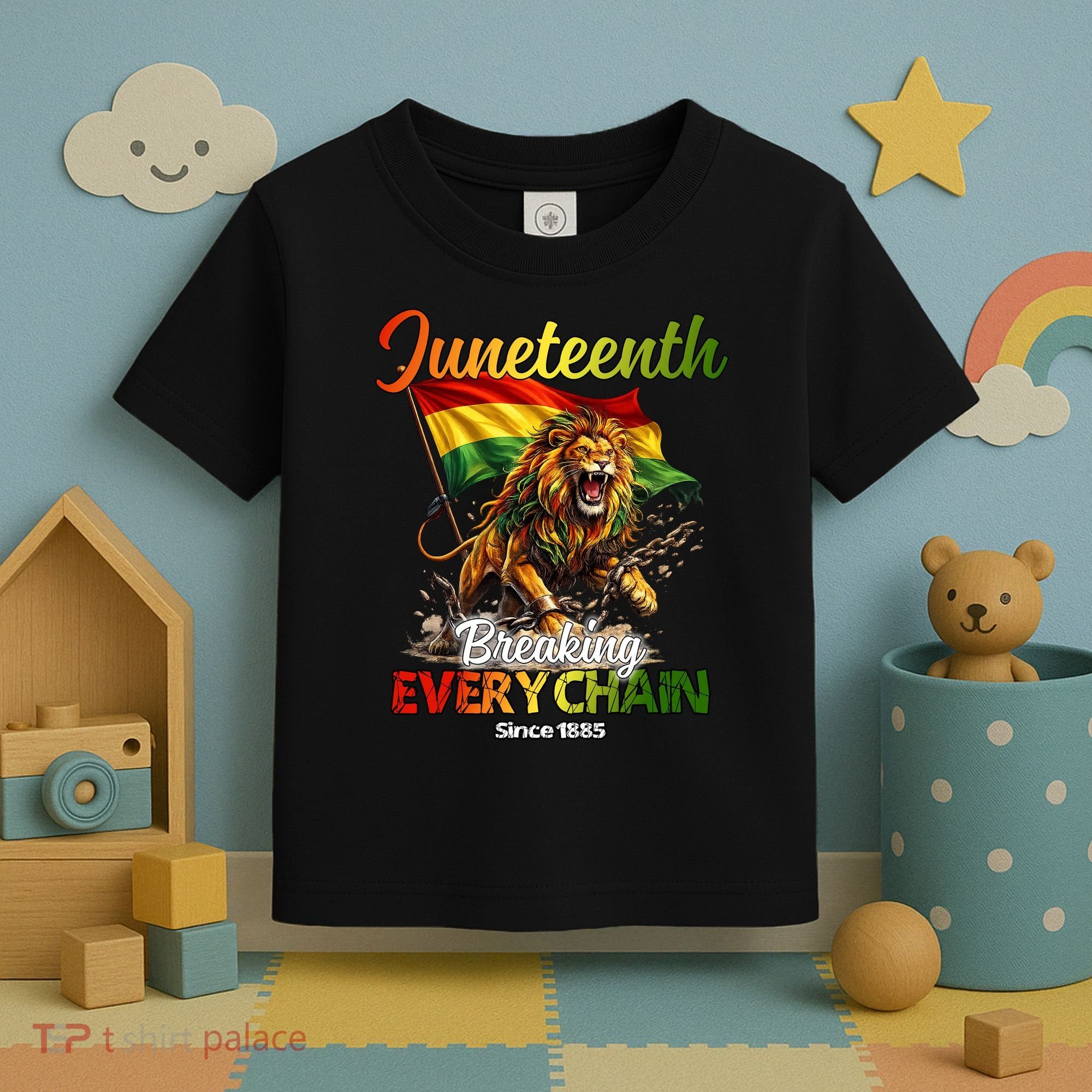 Juneteenth Lion Freedom Toddler T-Shirt