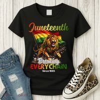 Juneteenth Lion Freedom Women's T-Shirt thumb 3