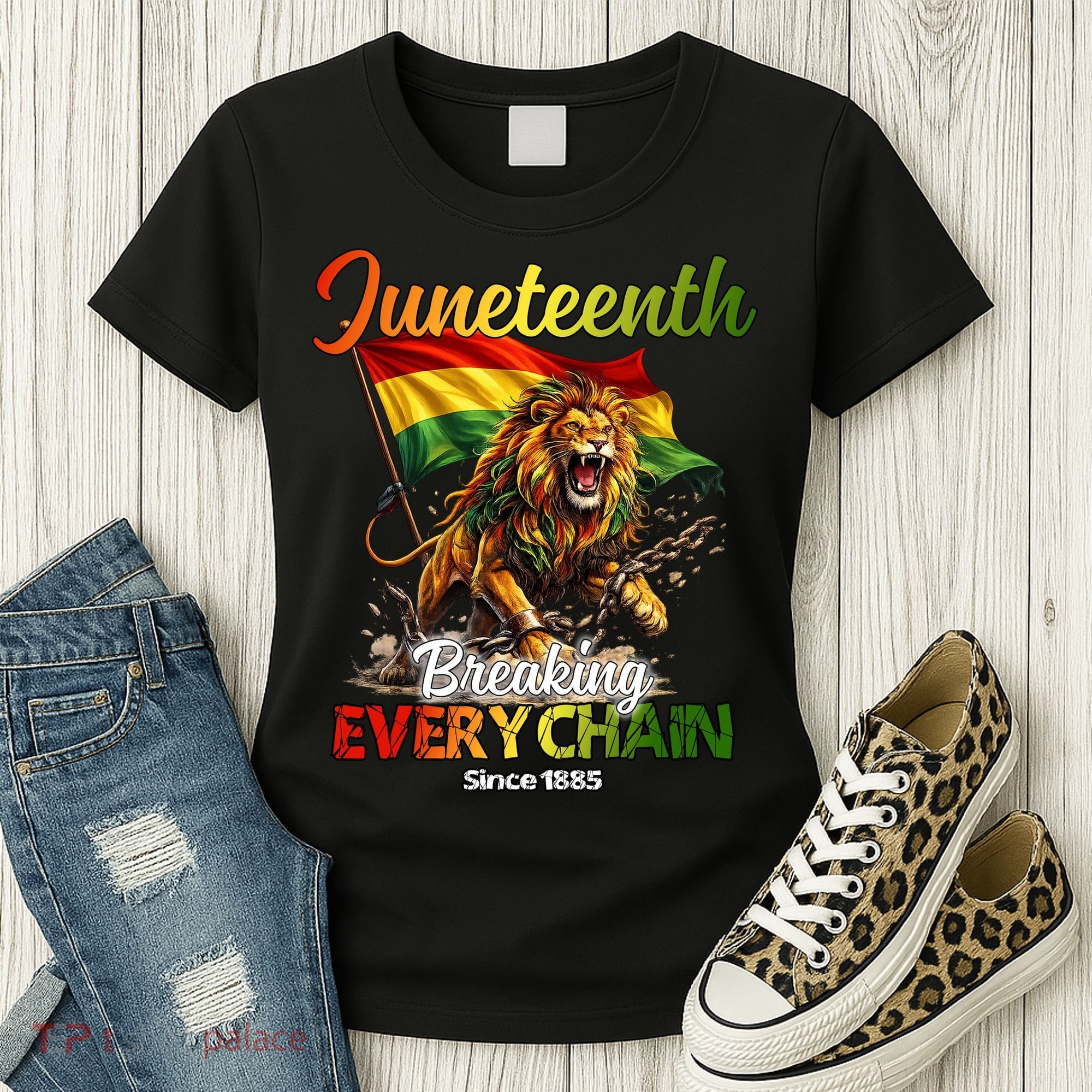 Juneteenth Lion Freedom Women's T-Shirt