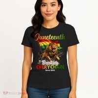 Juneteenth Lion Freedom Women's T-Shirt thumb 4