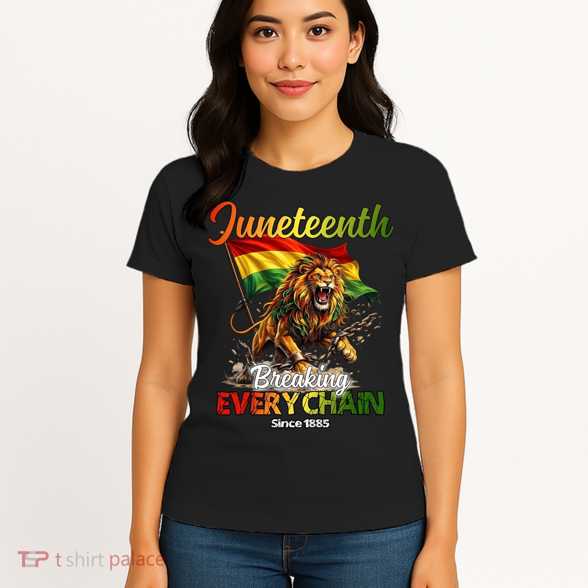 Juneteenth Lion Freedom Women's T-Shirt