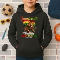 Juneteenth Lion Freedom Kids Hoodie thumb 2