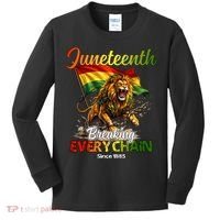 Juneteenth Lion Freedom Kids Long Sleeve Shirt thumb 0