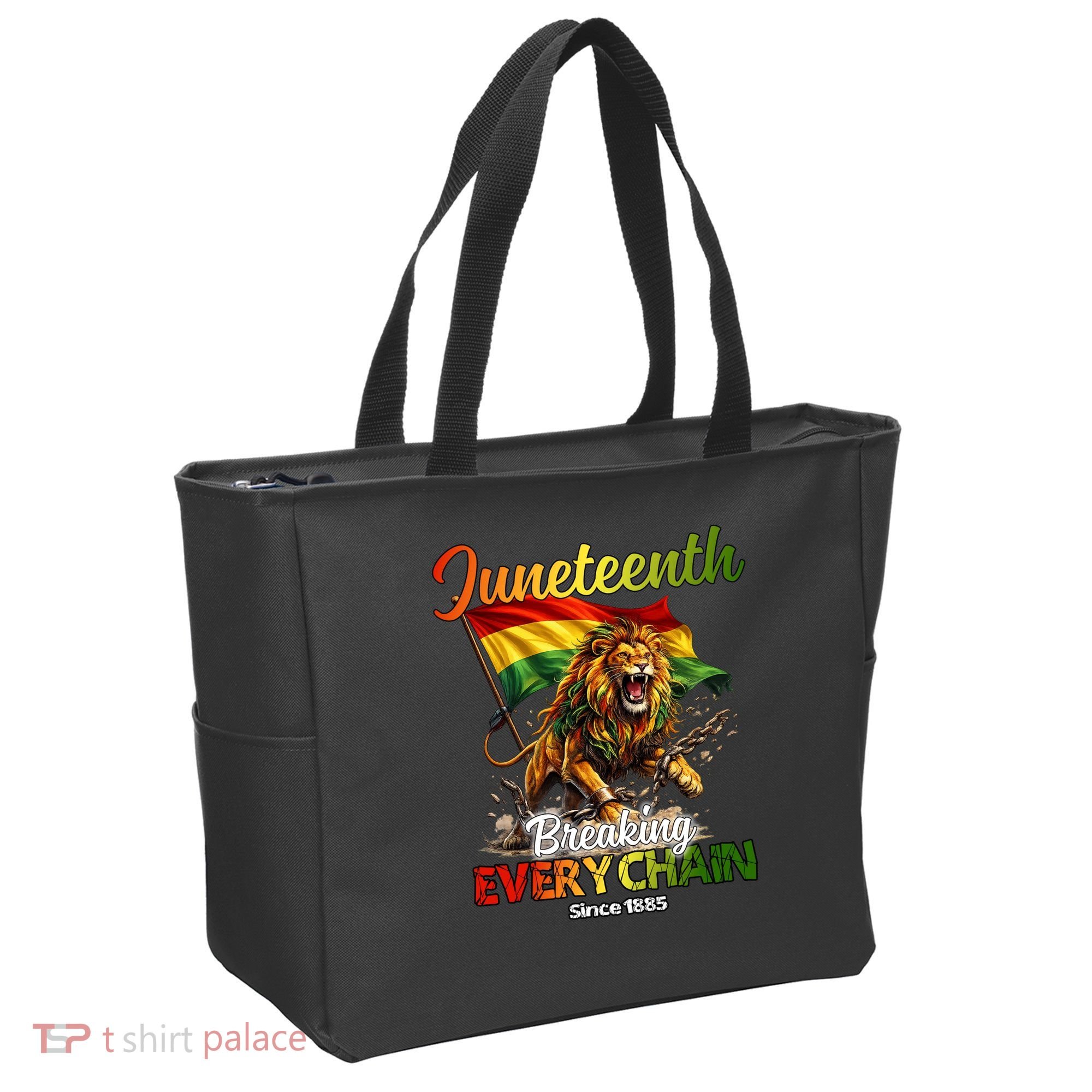 Juneteenth Lion Freedom Tote Bag