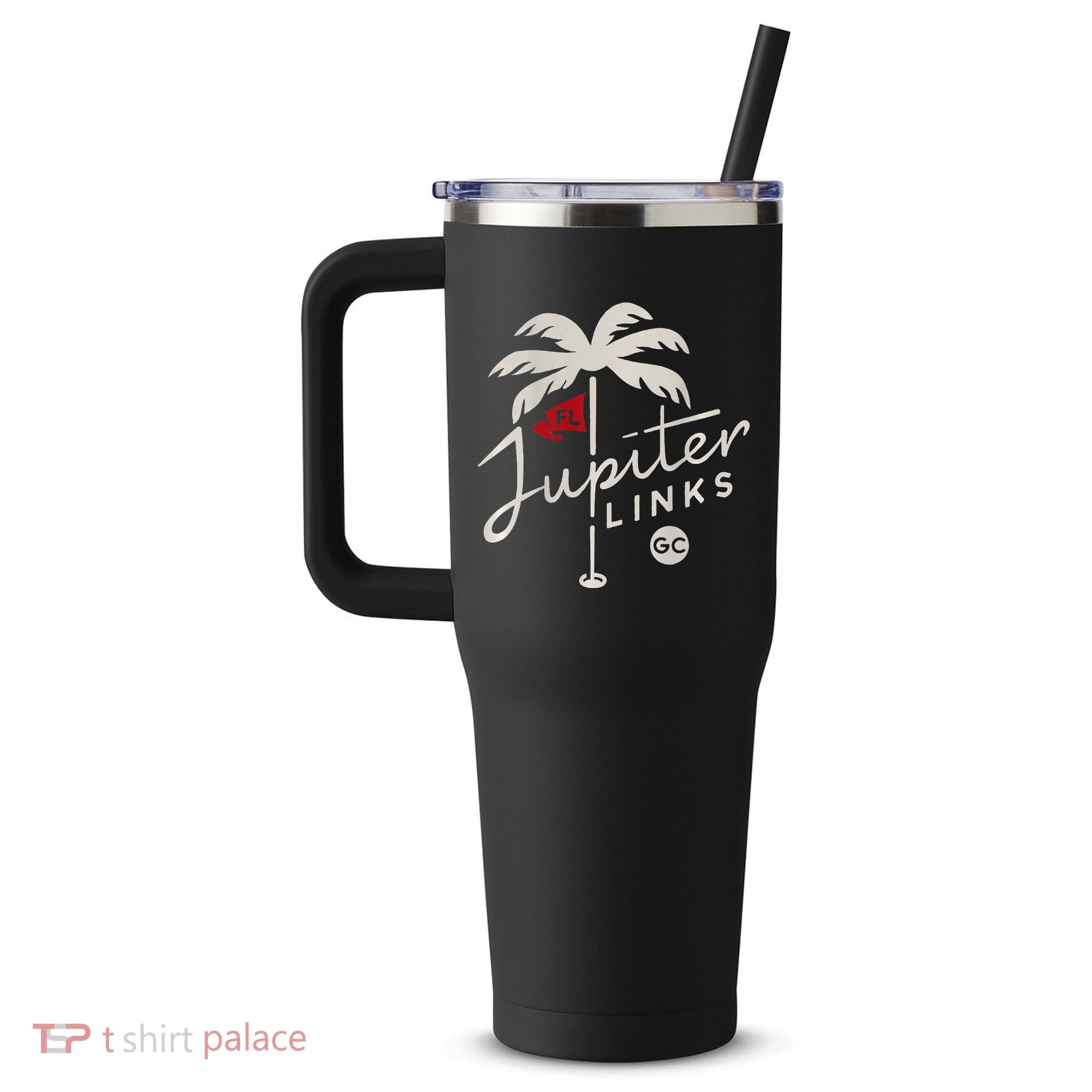 Jupiter Links Golf Club 40oz Vacuum Insulated Stainless Steel Travel Tumbler