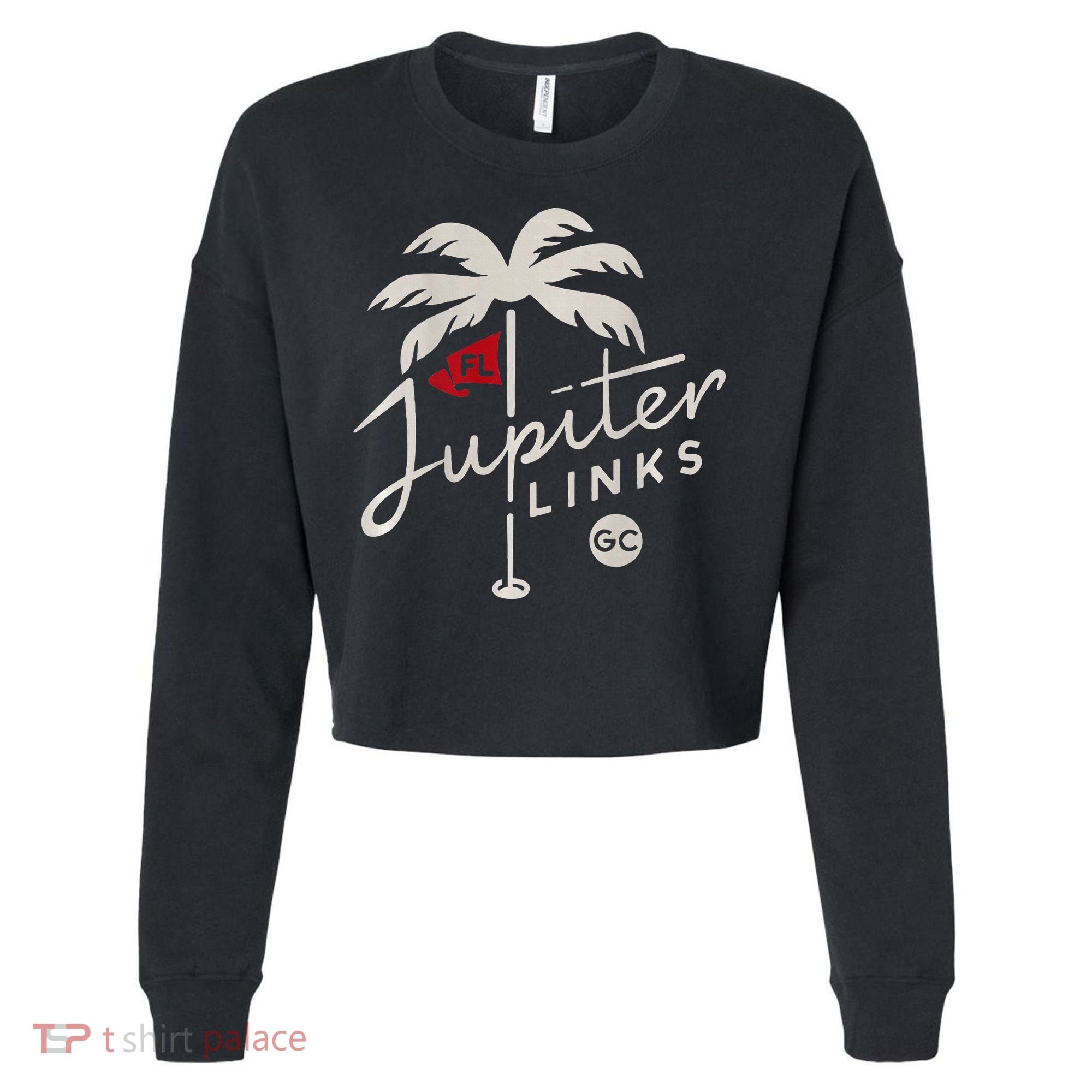 Jupiter Links Golf Club Cropped Pullover Crew