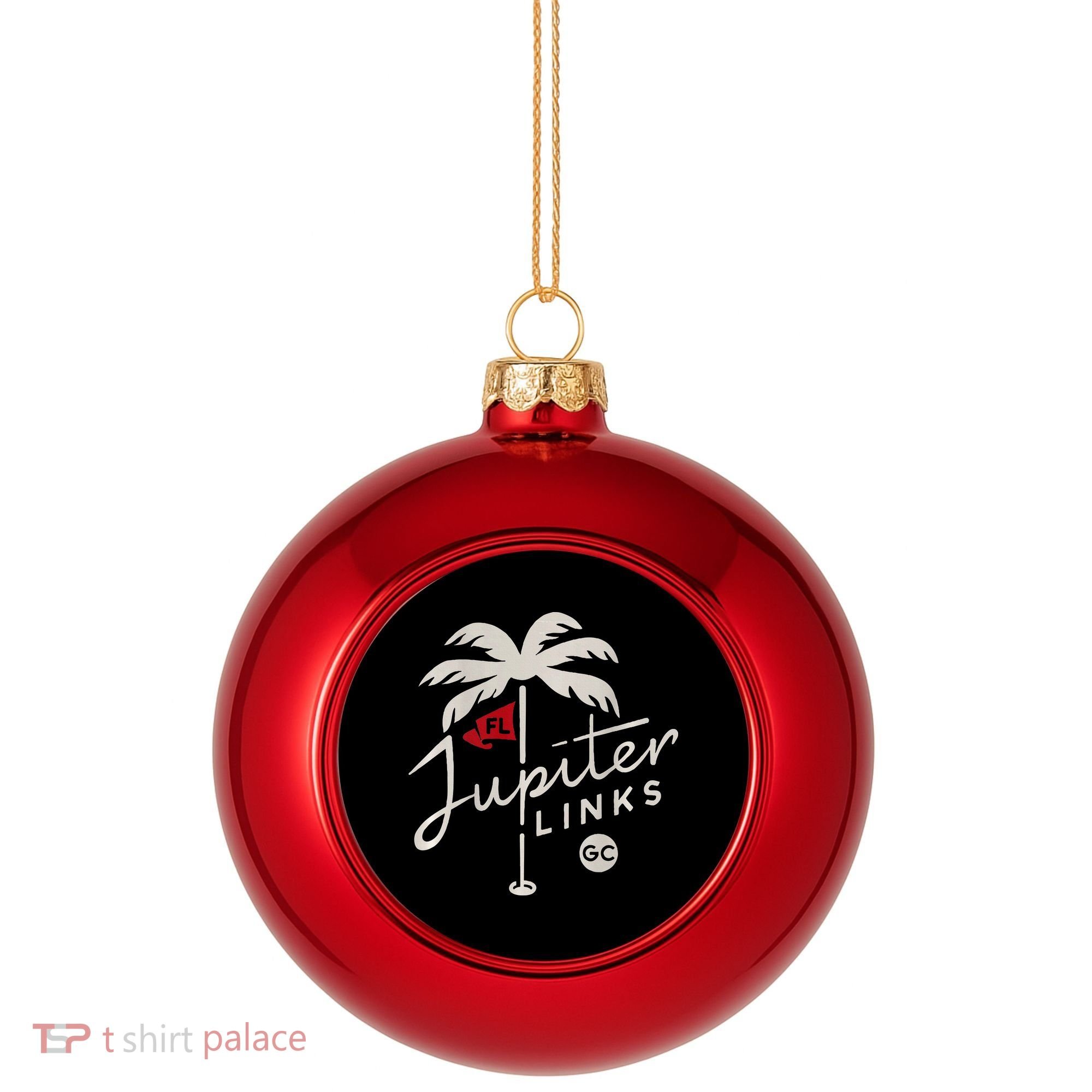 Jupiter Links Golf Club Plastic Christmas Ball Ornament