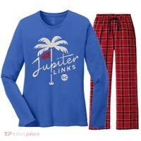 Jupiter Links Golf Club Women's Long Sleeve Flannel Pajama Set  thumb 0