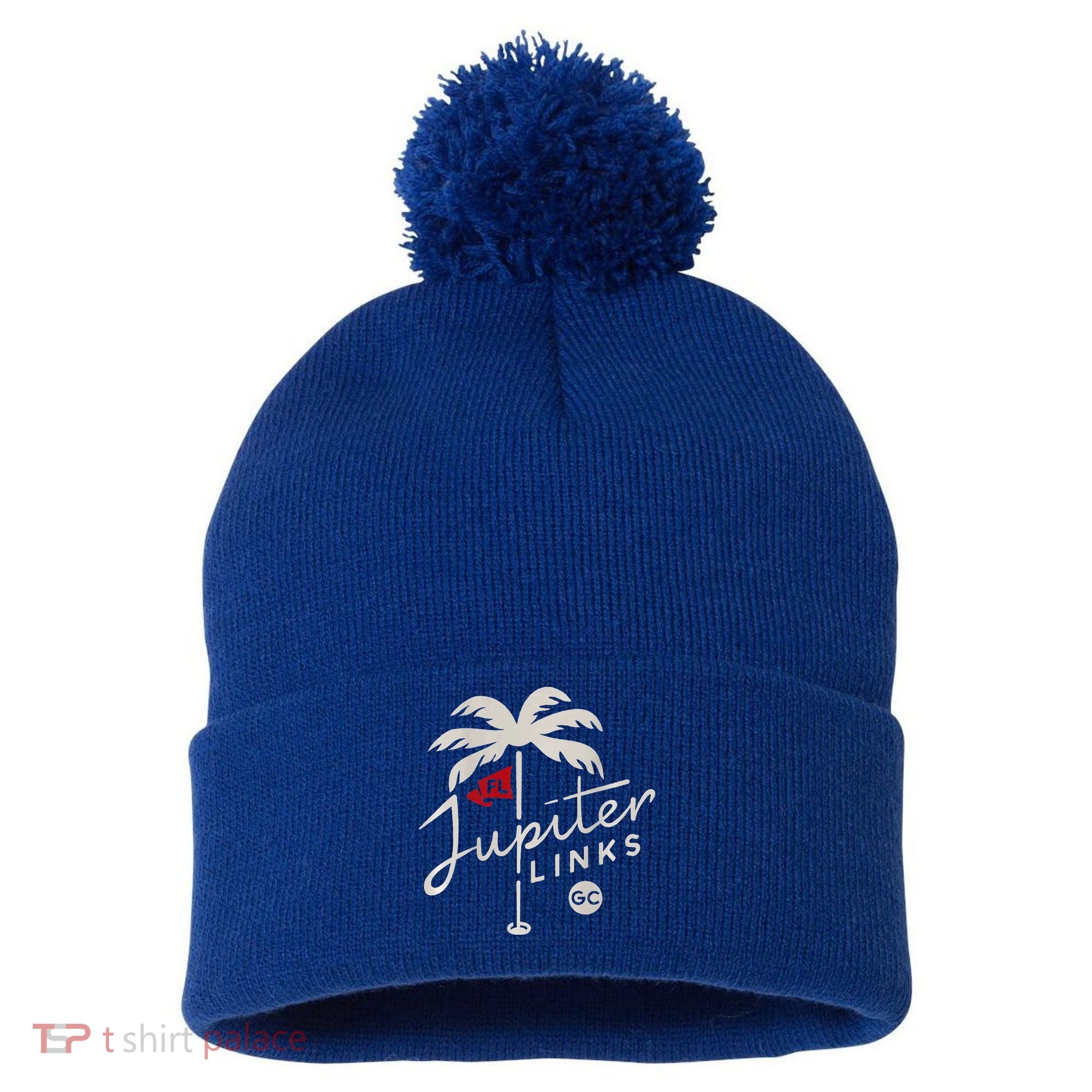 Jupiter Links Golf Club Pom Pom 12in Knit Beanie
