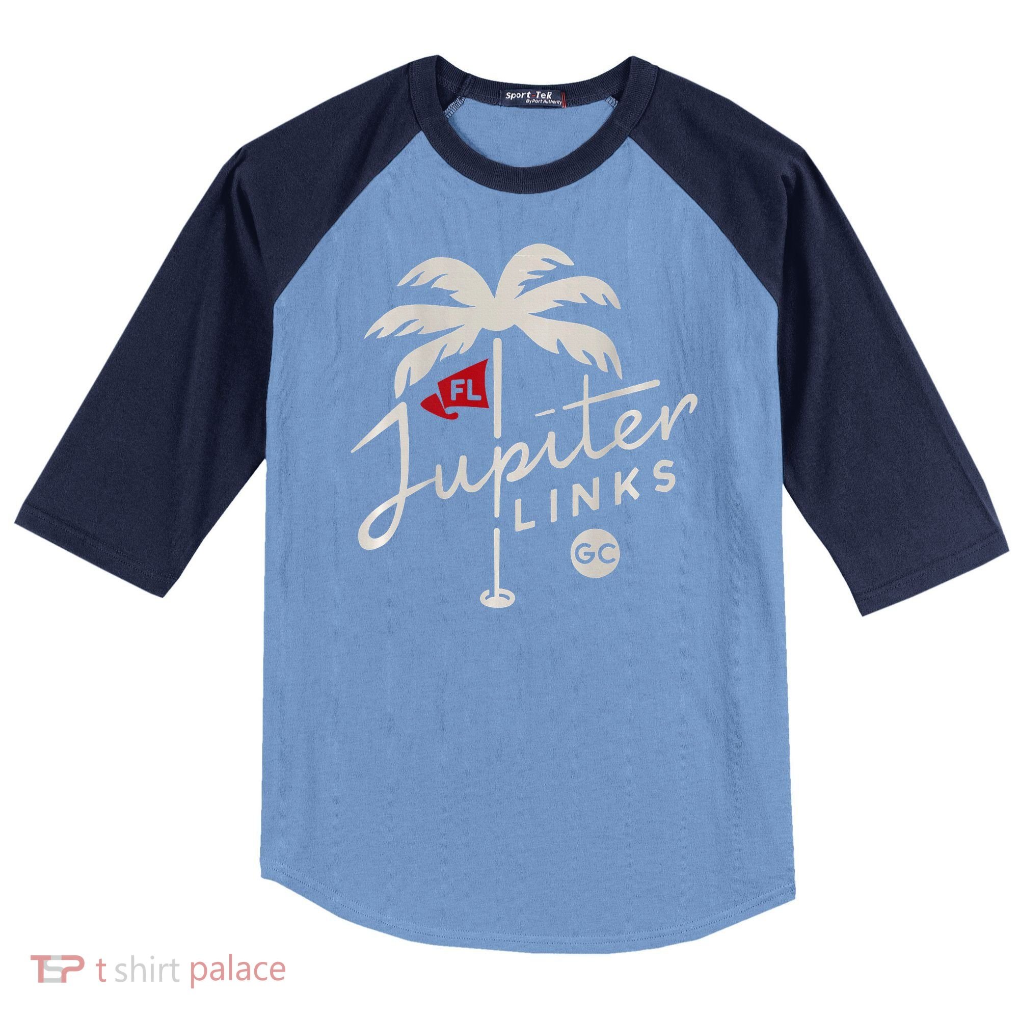 Jupiter Links Golf Club Raglan Baseball Sleeve Shirt