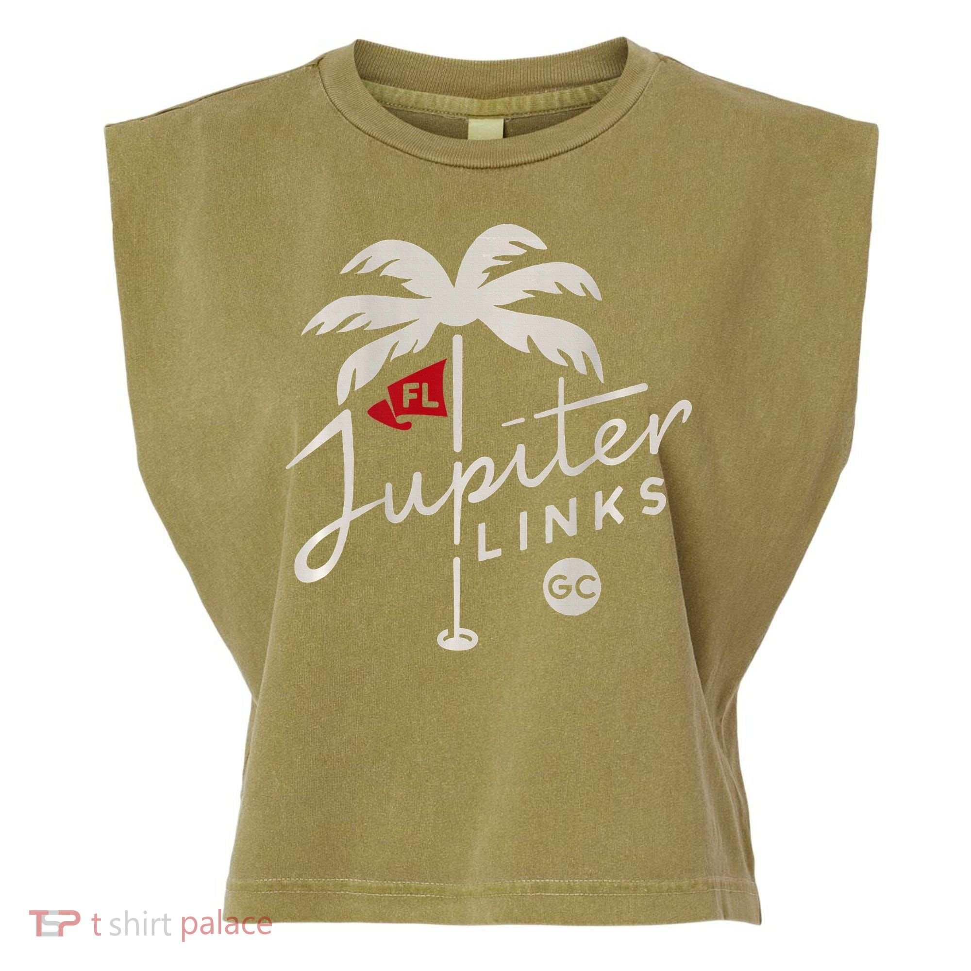 Jupiter Links Golf Club Garment-Dyed Women's Muscle Tee