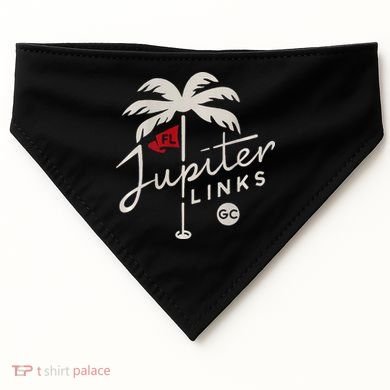 Jupiter Links Golf Club Tgl Frontback USA-Made Doggie Bandana