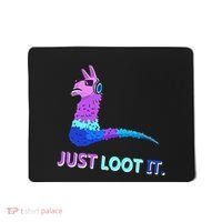 Just Loot It Llama Outfit For Teen Gamers Mousepad thumb 0