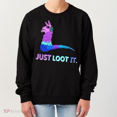 Just Loot It Llama Gamers Women's Sweatshirt