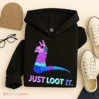 Just Loot It Llama Gamers Hoodie thumb 4