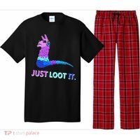 Just Loot It Llama Gamers Pajama Set thumb 0