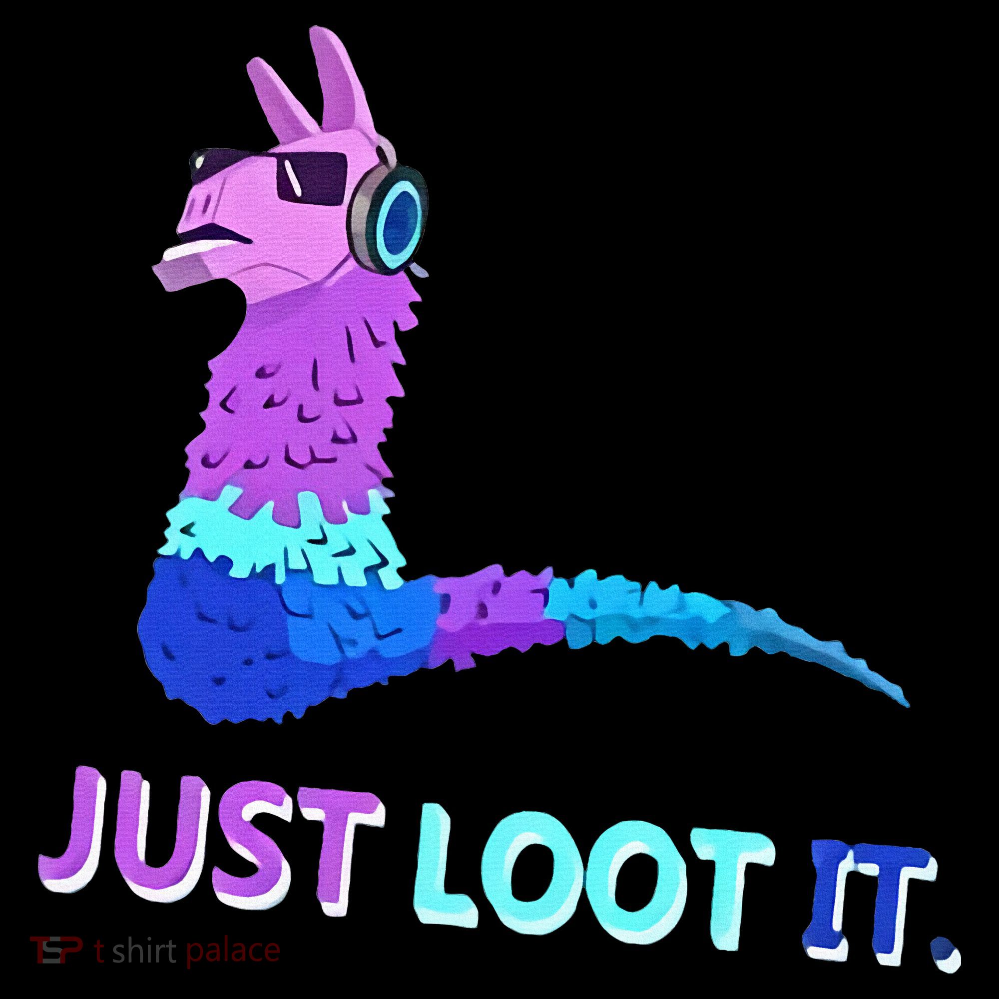 Just Loot It Llama Gamers Polo