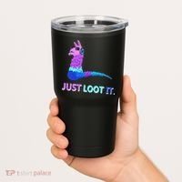 Just Loot It Llama Gamers Tumbler thumb 2