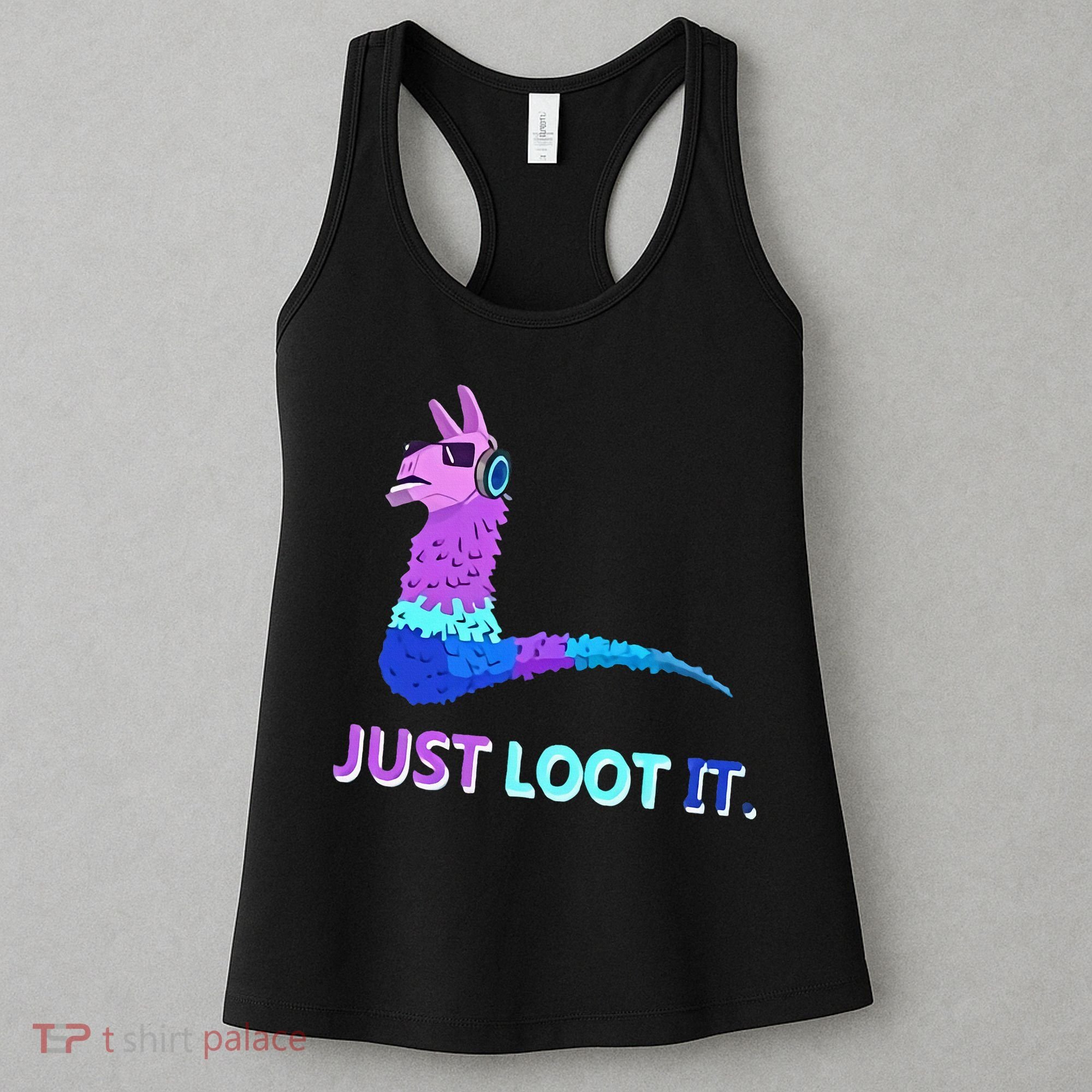 Just Loot It Llama Gamers Women's Tank Top