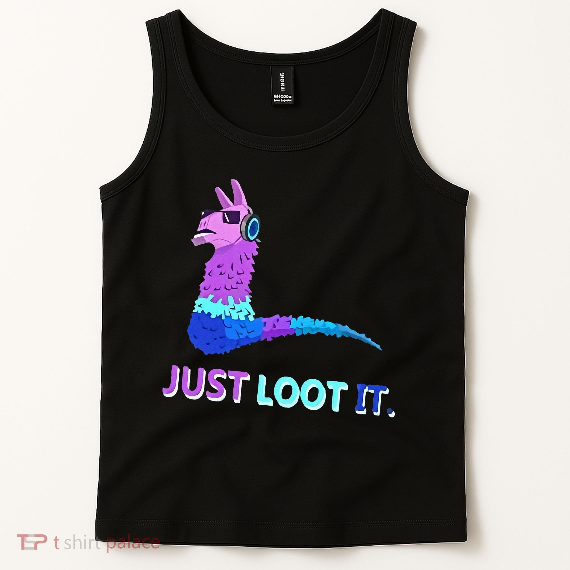 Just Loot It Llama Gamers Tank Top