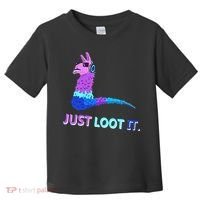Just Loot It Llama Gamers Toddler T-Shirt thumb 0