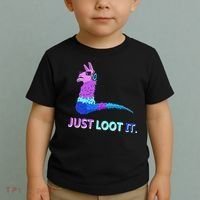 Just Loot It Llama Gamers Toddler T-Shirt thumb 2