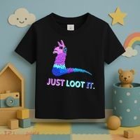 Just Loot It Llama Gamers Toddler T-Shirt thumb 3