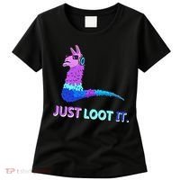 Just Loot It Llama Gamers Women's T-Shirt thumb 0