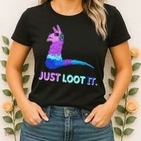 Just Loot It Llama Gamers Women's T-Shirt thumb 2