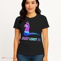 Just Loot It Llama Gamers Women's T-Shirt thumb 4