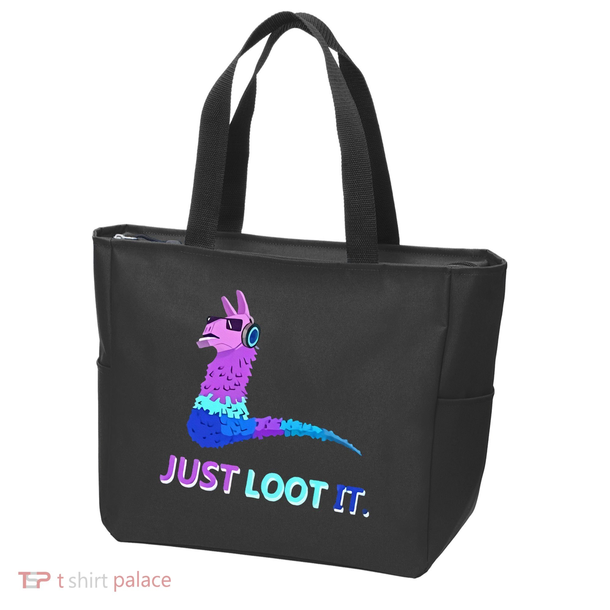 Just Loot It Llama Gamers Tote Bag