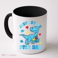 Just Let Me Stim Bro Funny Autism Awareness Coffee Mug thumb 0