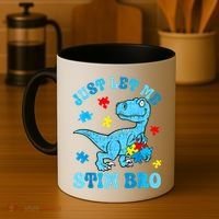 Just Let Me Stim Bro Funny Autism Awareness Coffee Mug thumb 4